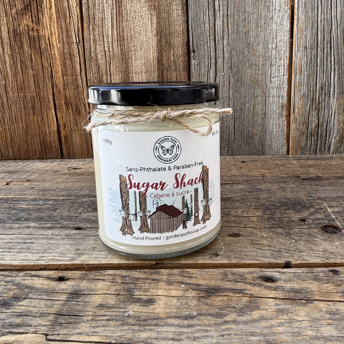 Large Sugar Shack Soy Wax Candles - Garden Path Homemade Soap